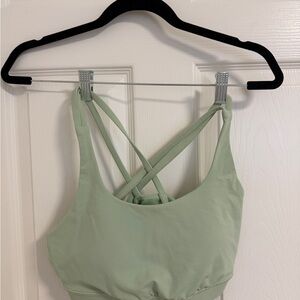 Lululemon energy bra creamy mint size 8 Strappy Bralette